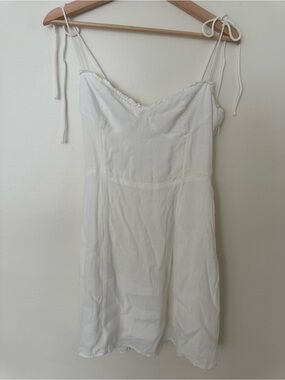 Wilfred White Tie-Strap Slip Dress